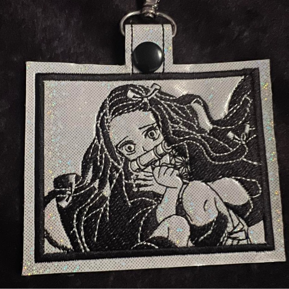Demon slayer anime Nezuko Kamado handmade Keychain!! Brand new!!